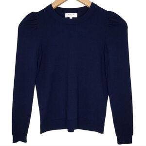 Milly Minis Pullover Ribbed Knit Bubble Cuff Sleeve Detailed Sweater Size 12